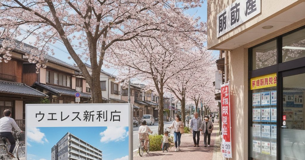 ウエリス新井口、敷地内平面駐車場100%で第1期販売開始